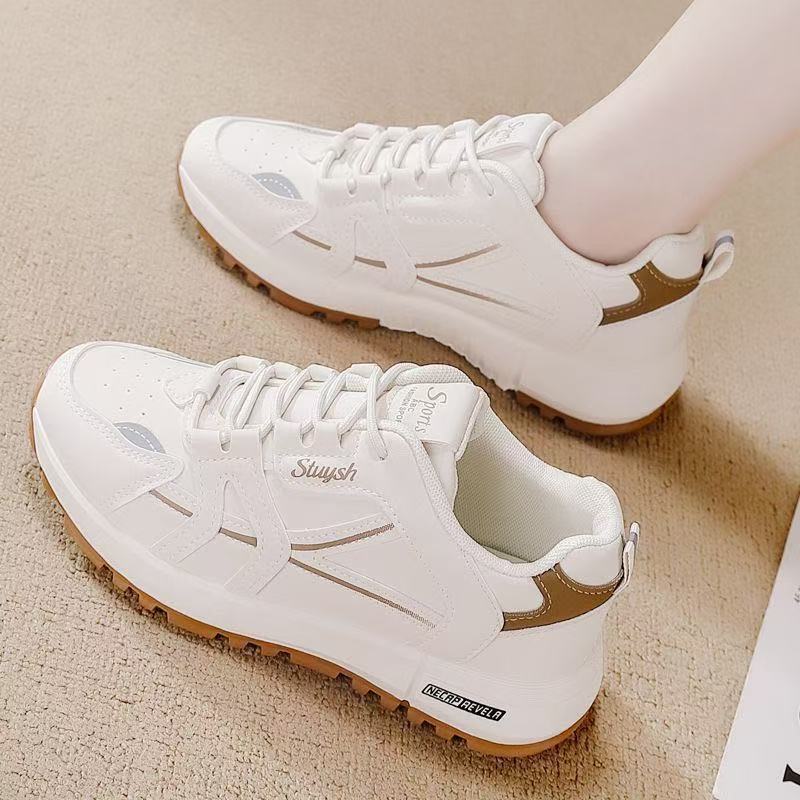 Women'S Shoes Trendy - Sepatu Olahraga Kasual Putih Modis Wanita,
