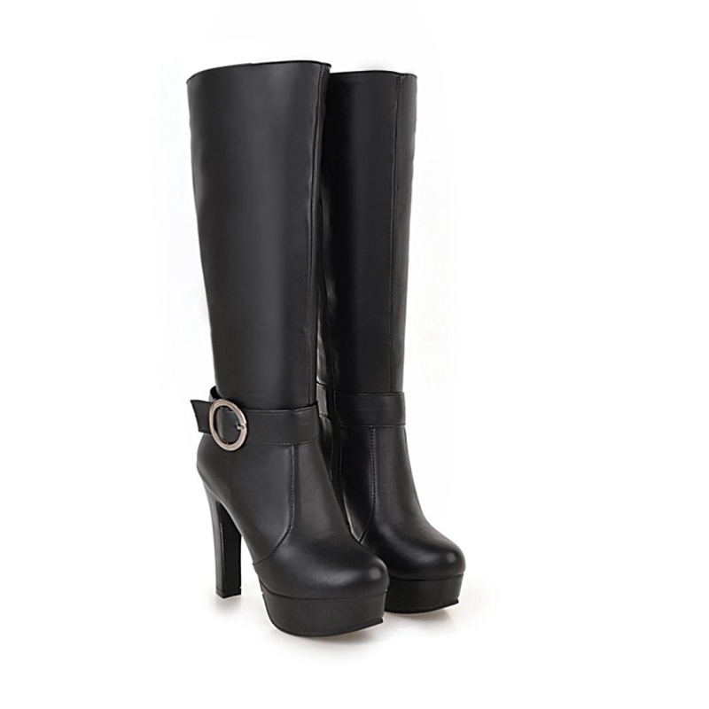 Zip Up Boots Short - Sepatu Bot Setinggi Lutut Fashion Wanita