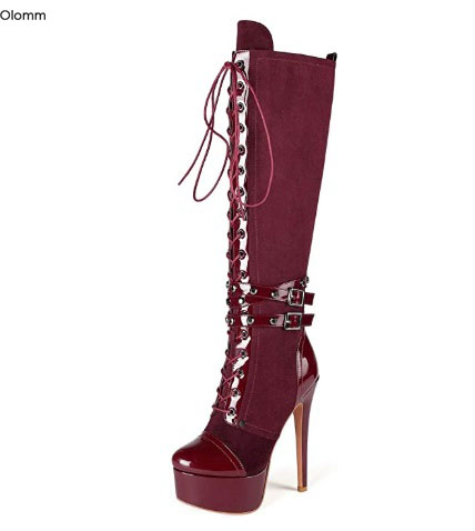Zip Up Boots Short - Olomm Sepatu Bot Setinggi Lutut Wanita