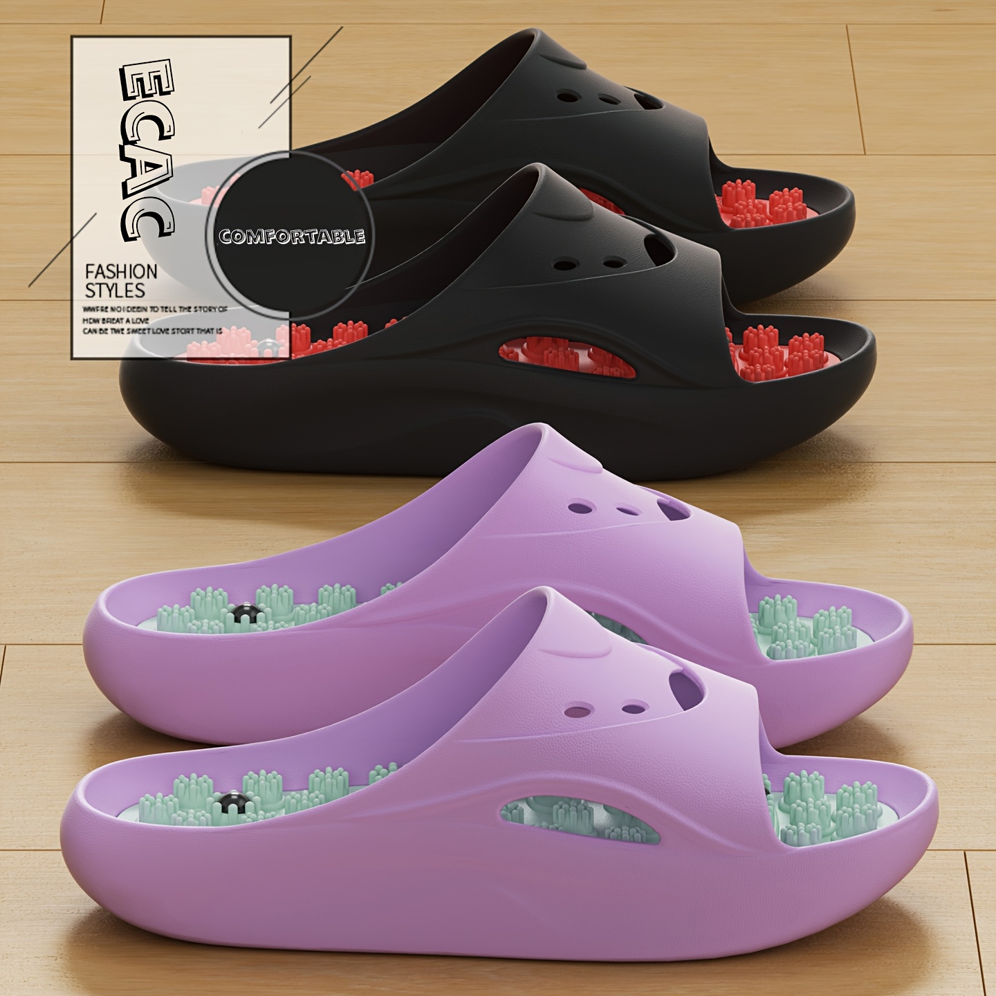 Women'S Shoes Non Slip - Sandal Pijat EVA Wanita Pria, Sol
