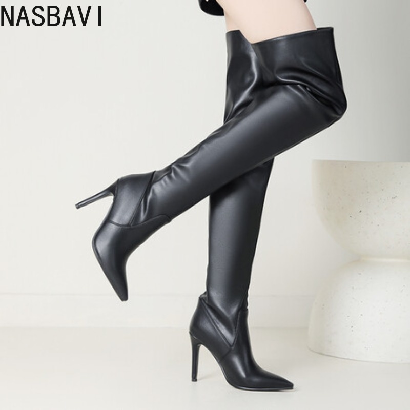 Zip Up Boots Short - NASBAVI Sepatu Wanita Desainer Mewah Ujung