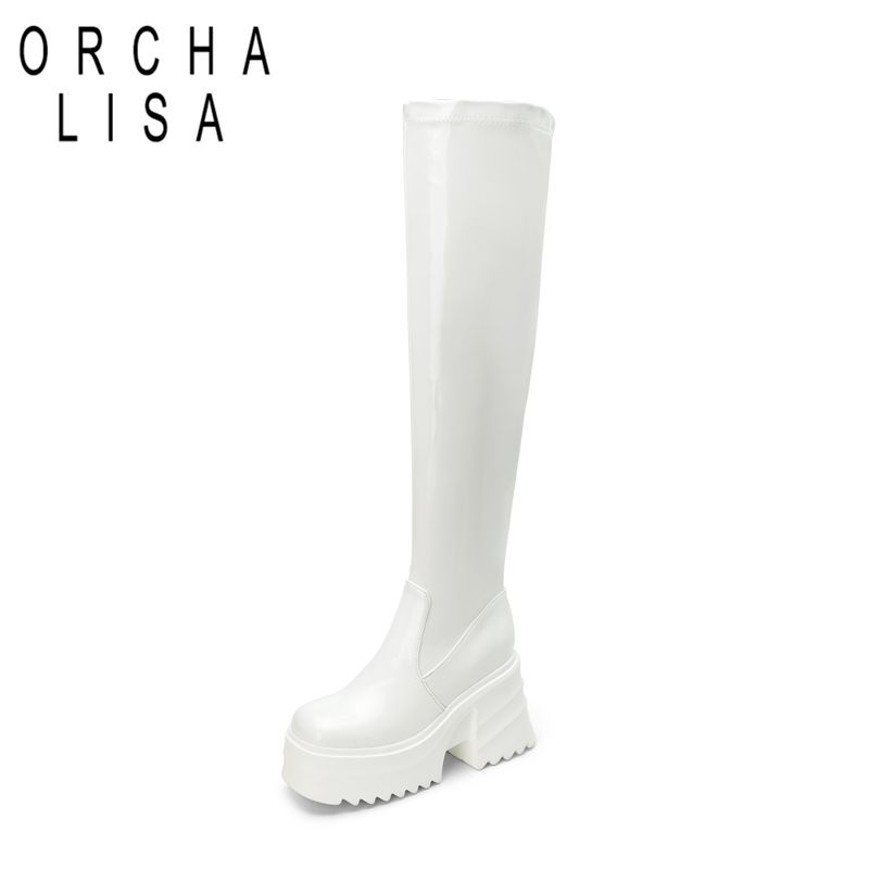 Zip Up Boots Short - ORCHALISA Sepatu Bot Setinggi Paha Wanita