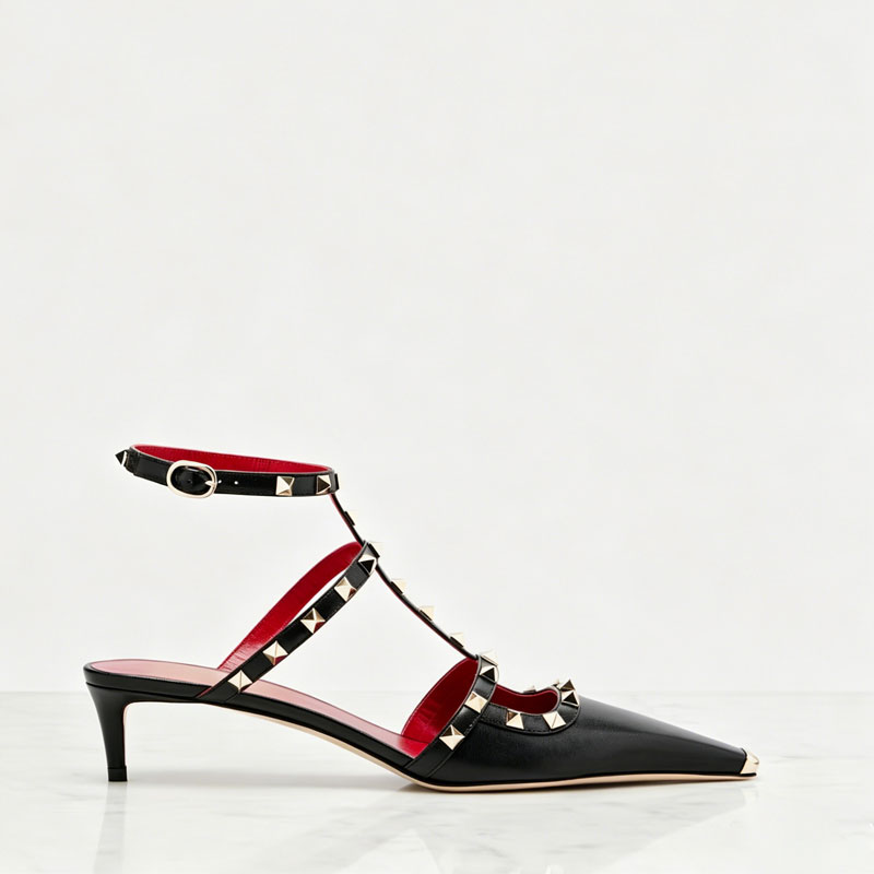 Women'S Shoes Quality - Sandal Wanita Hak Rendah Model Rivet