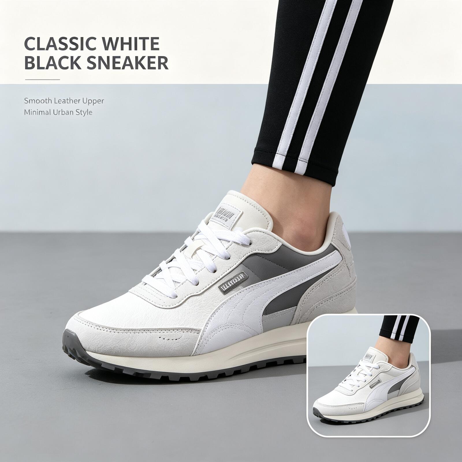 Women'S Shoes Puma Sneakers - PUMA Sepatu Kets Pria Putih Hitam