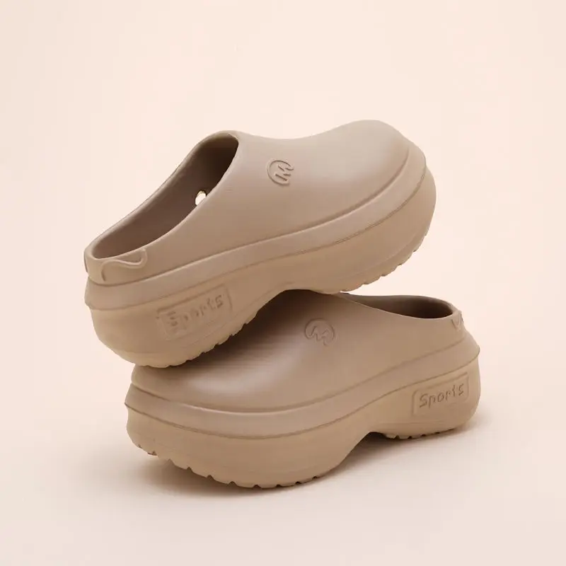 Cork Wedge Sandal - Sandal Platform Chunky Wanita, Clogs, Sandal
