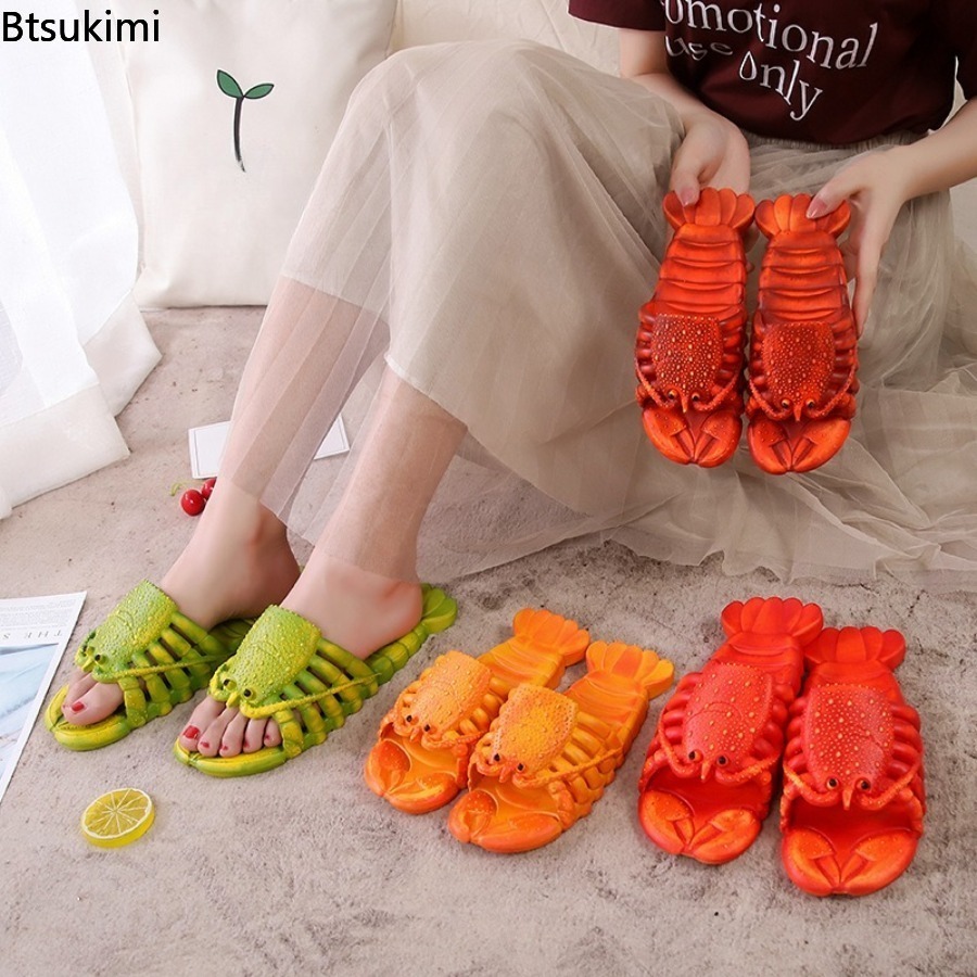 Women'S Shoes Non Slip - Sandal Lobster Kartun Musim Panas 2026