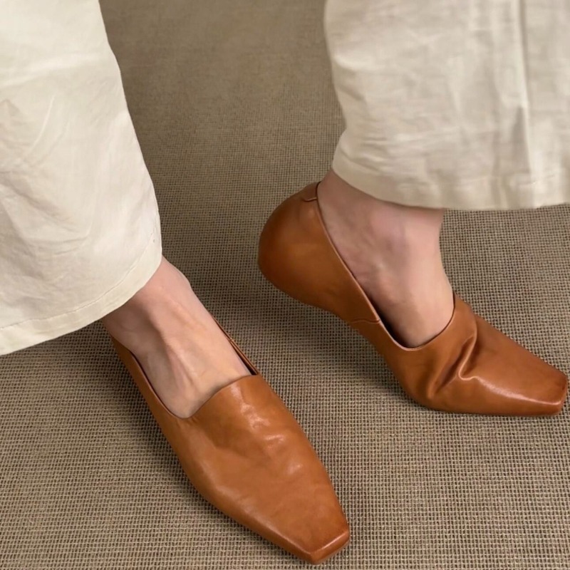Women Shoes Size - Sepatu Loafer Retro Wanita Model Slip-on
