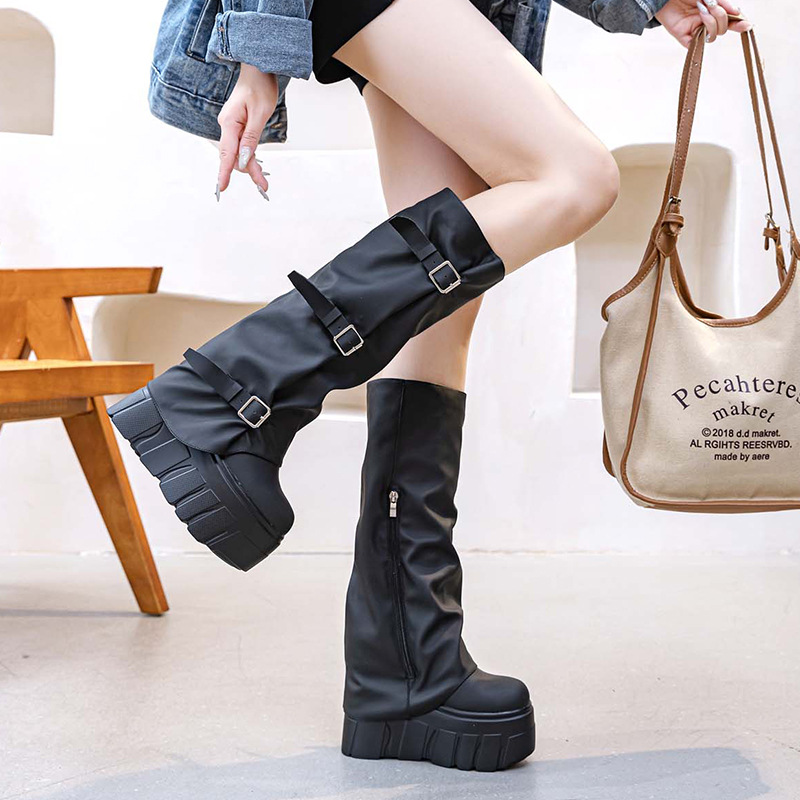 Sepatu Boots Wanita Tinggi Sel - Zip Up Boots Short ulasan dan harga