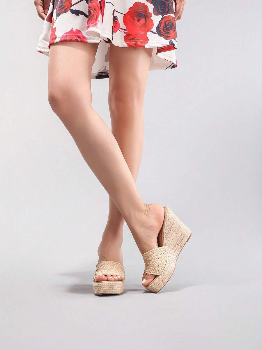 Sandal Wedge Platform Tali Wan - Cork Wedge Sandal ulasan dan harga