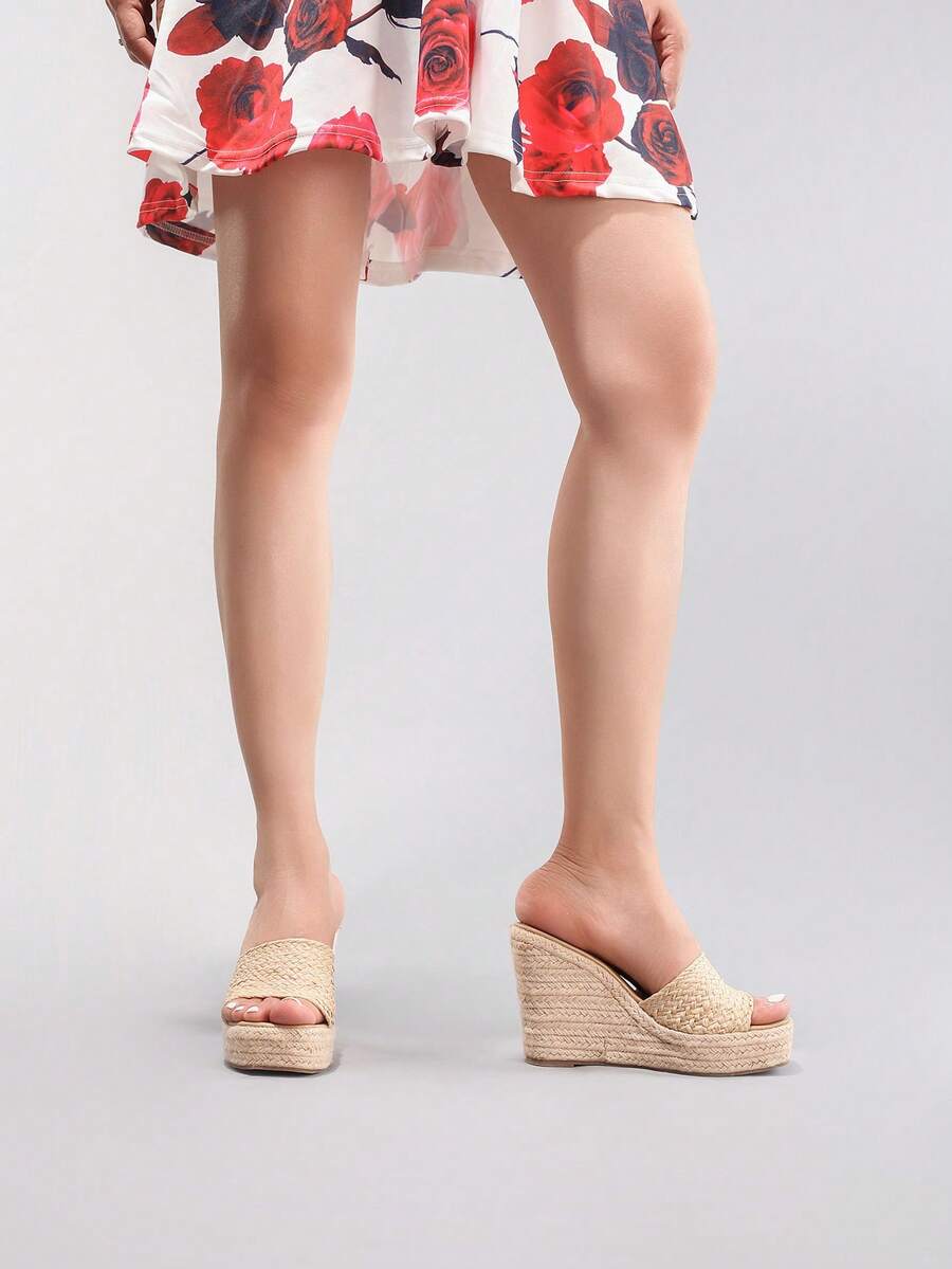 Sandal Wedge Platform Tali Wan - Cork Wedge Sandal ulasan dan harga