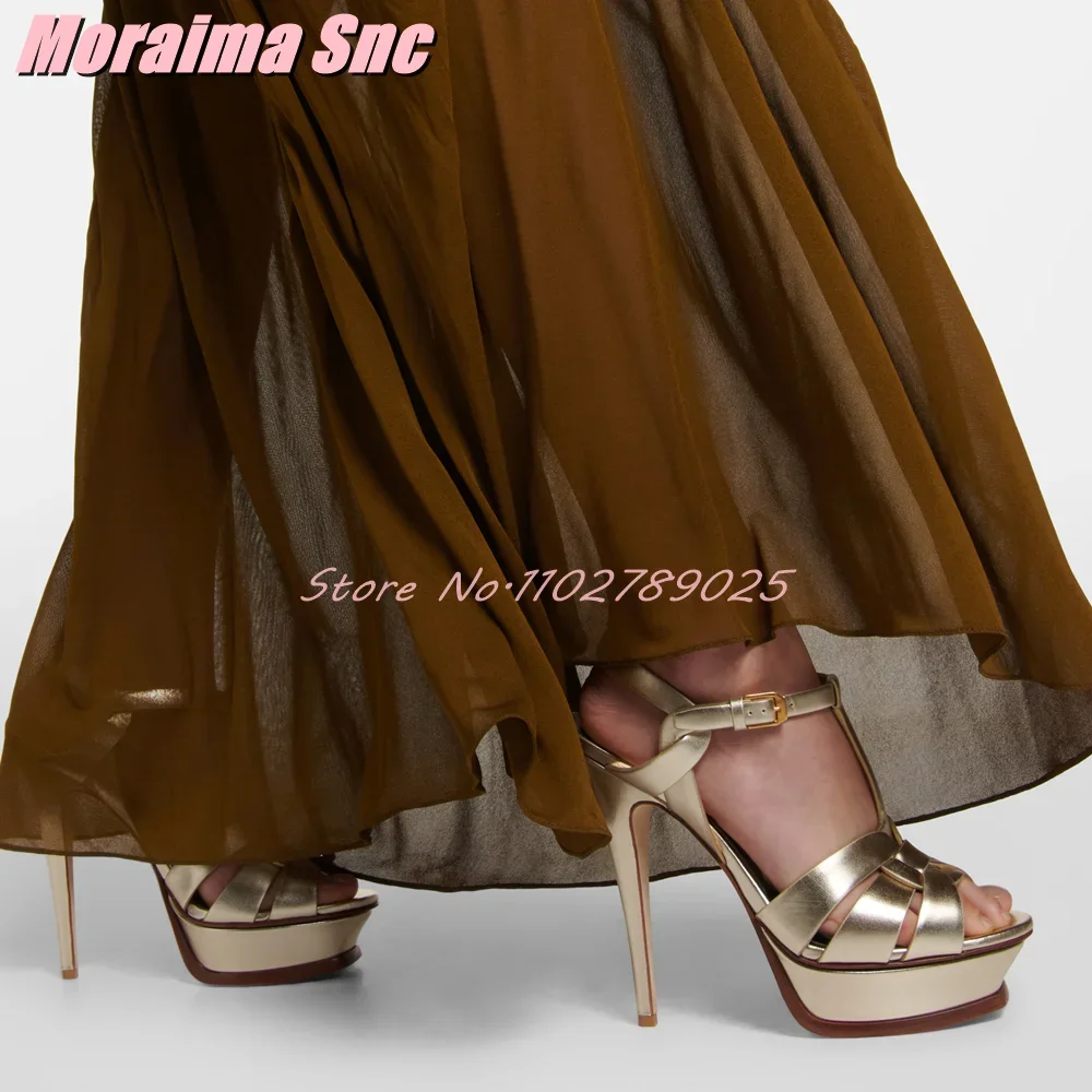 Platform Waeve t-strap sandal  - Women Shoes Formal ulasan dan harga