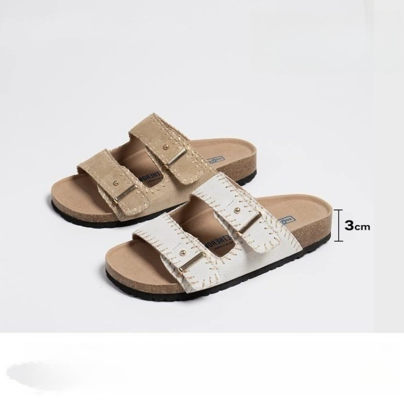 Sandal Wanita Tali Adjustable  - Cork Wedge Sandal ulasan dan harga