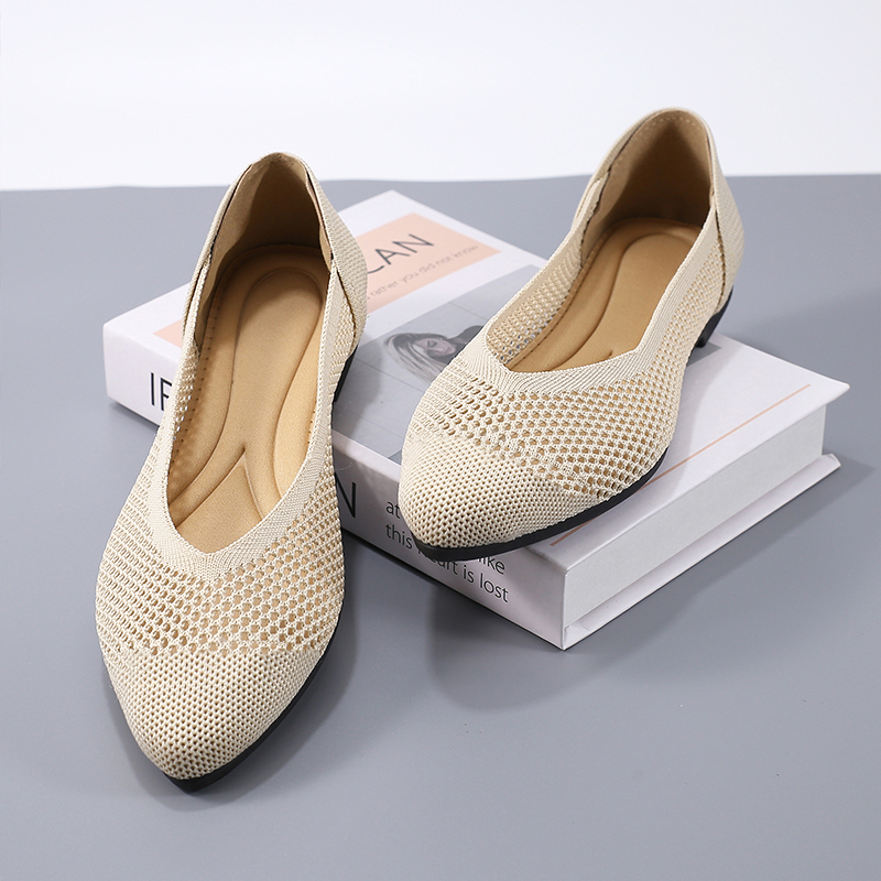 Sepatu Wanita Slip-On Ujung Ru - Women Shoes Jd ulasan dan harga