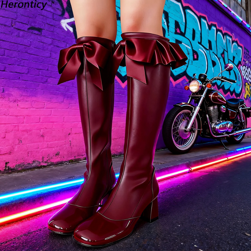 Sepatu Bot Kulit Setinggi Lutu - Zip Up Boots Short ulasan dan harga