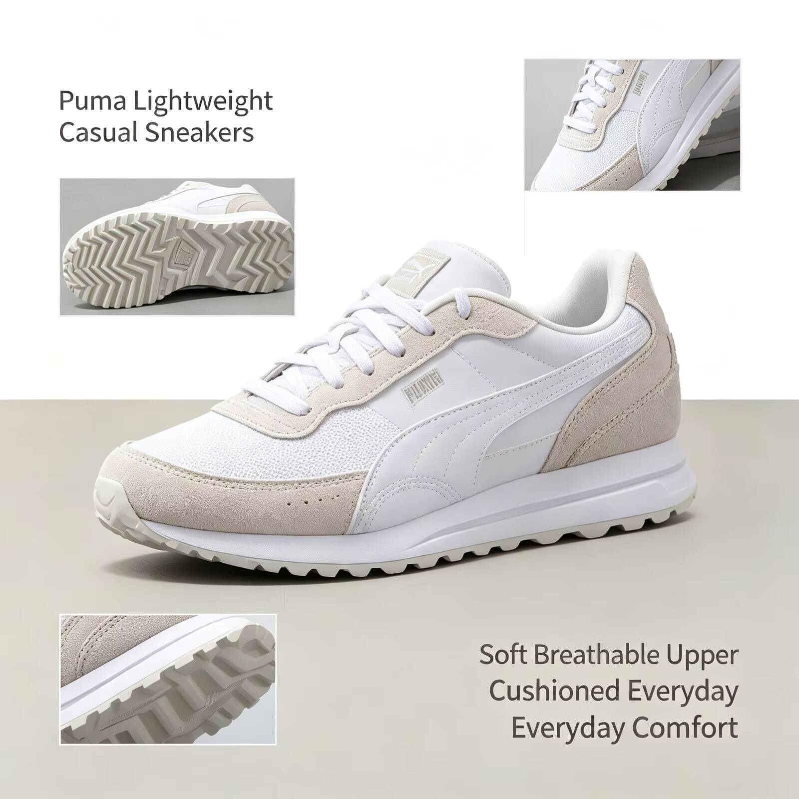 Sepatu Lari Ringan Putih Puma  - Women'S Shoes Puma Sneakers ulasan dan harga