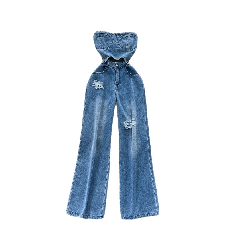 Jumpsuit Denim Wanita Satu Pot - Women'S Shoes Wide Width ulasan dan harga