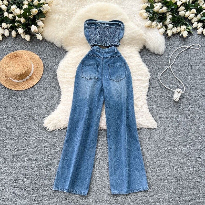 Jumpsuit Denim Wanita Satu Pot - Women'S Shoes Wide Width ulasan dan harga