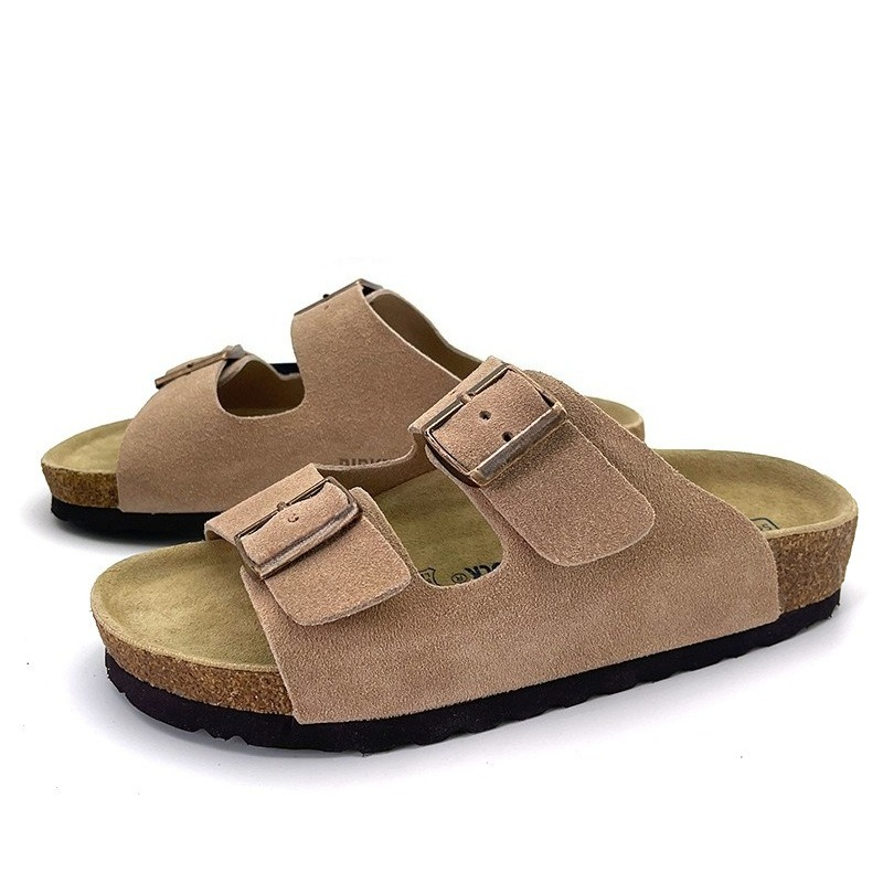 Sandal Platform Kulit Suede Fa - Cork Wedge Sandal ulasan dan harga