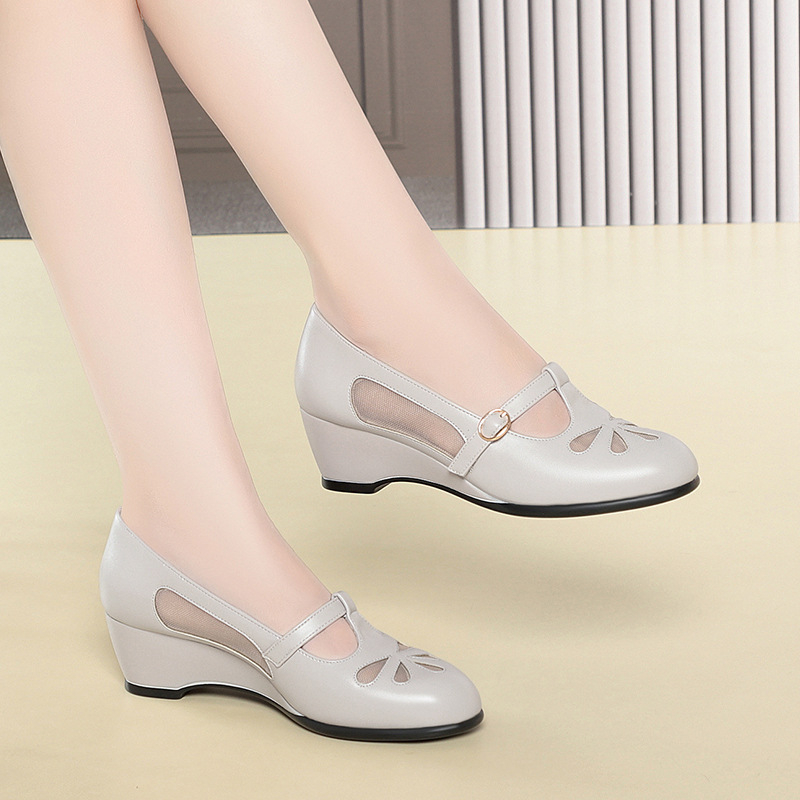 Sepatu Hak Wedge Berjaring Mus - Women'S Shoes Non Slip ulasan dan harga