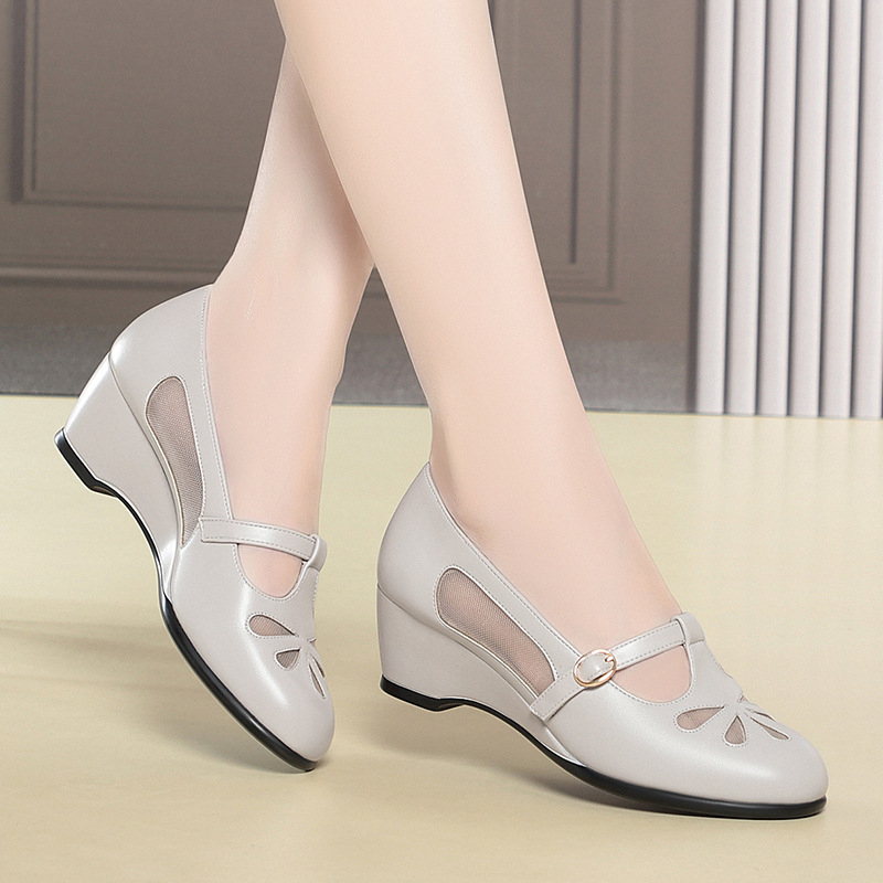 Sepatu Hak Wedge Berjaring Mus - Women'S Shoes Non Slip ulasan dan harga