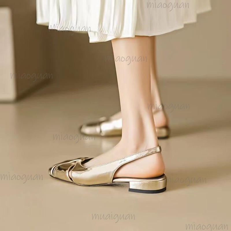 Sandal Wanita Hak Rendah Ujung - Women Shoes Size ulasan dan harga