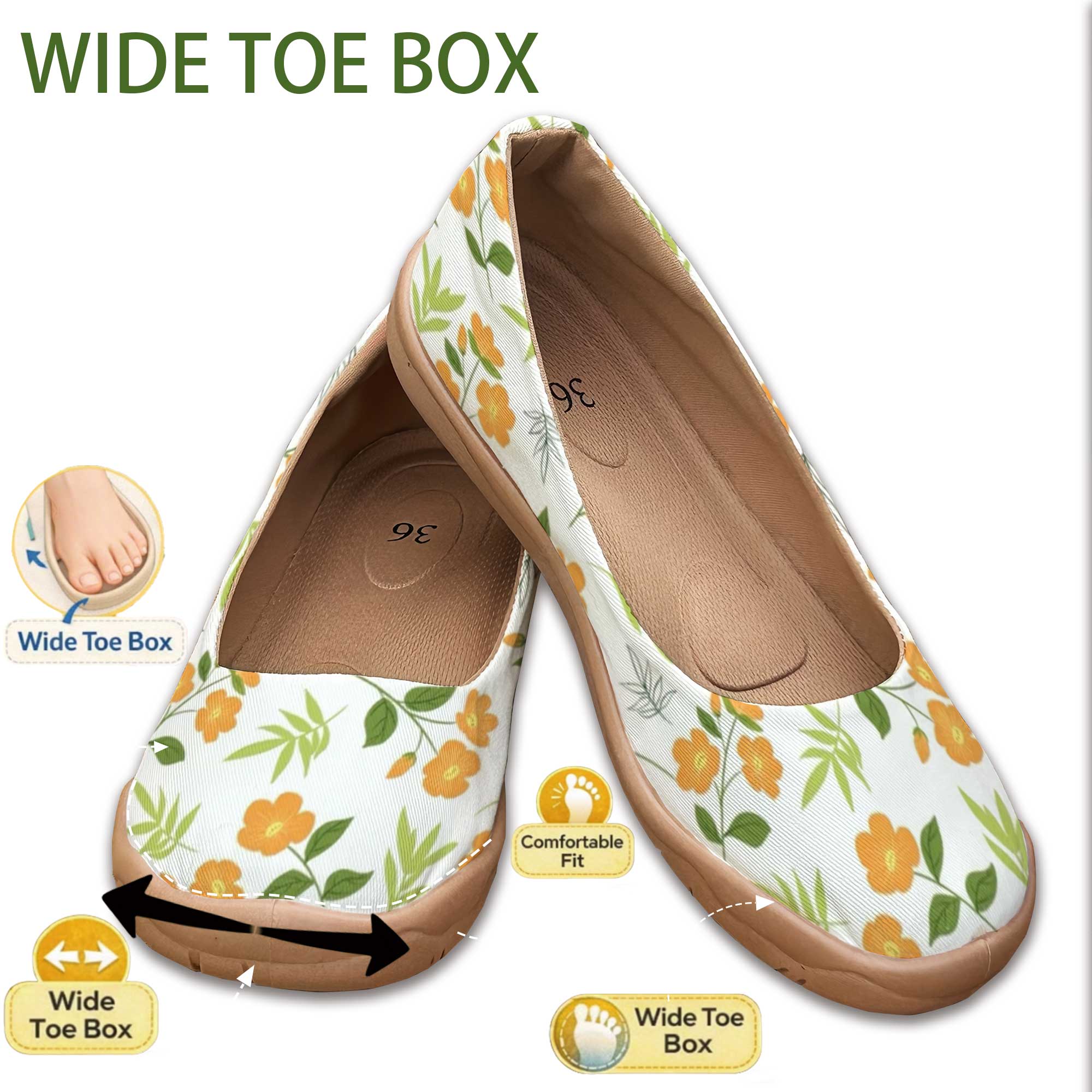 Kabar Baik untuk Kaki Lebar! S - Women'S Shoes For Wide Feet ulasan dan harga