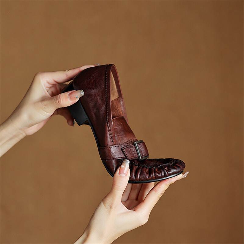 Sepatu ujung bulat berlipat mo - Women Shoes Size ulasan dan harga