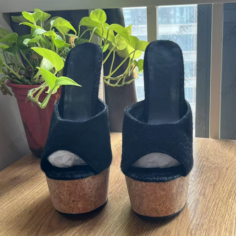 Sepatu Kasual Wanita Ronticool - Cork Wedge Sandal ulasan dan harga