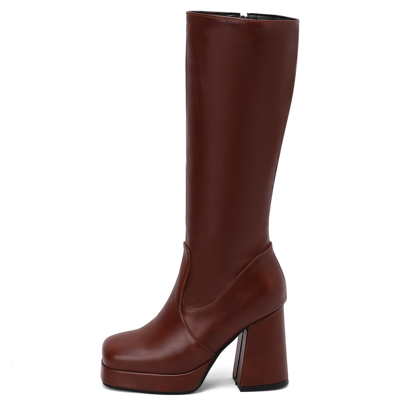 Sepatu Bot Tinggi Wanita Putih - Zip Up Boots Short ulasan dan harga
