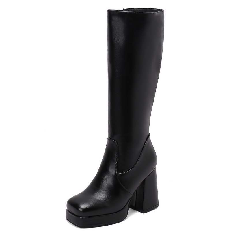 Sepatu Bot Tinggi Wanita Putih - Zip Up Boots Short ulasan dan harga