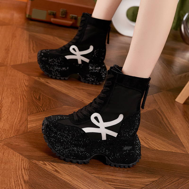 Sepatu Bot Modis High-Top Sol  - Women'S Shoes Trendy ulasan dan harga