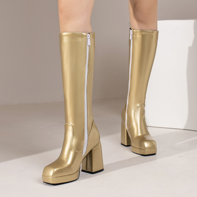 Sepatu bot panjang selutut unt - Zip Up Boots Short ulasan dan harga