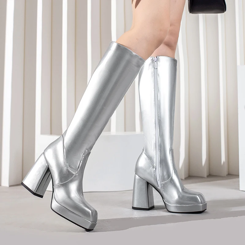 Sepatu bot panjang selutut unt - Zip Up Boots Short ulasan dan harga
