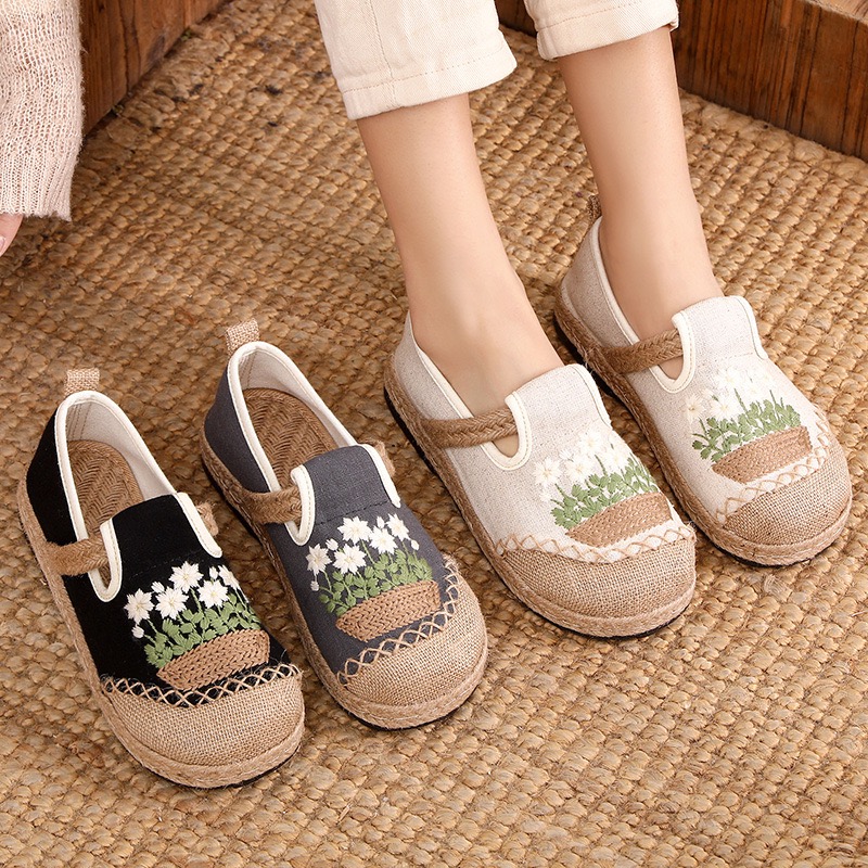 Veowalk Sepatu Slip-On Kanvas  - Women'S Shoes Vegan ulasan dan harga