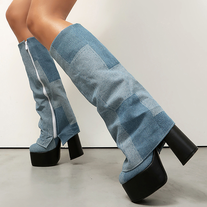 Sepatu Boots Setinggi Lutut Mo - Zip Up Boots Short ulasan dan harga