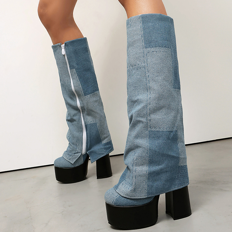 Sepatu Boots Setinggi Lutut Mo - Zip Up Boots Short ulasan dan harga