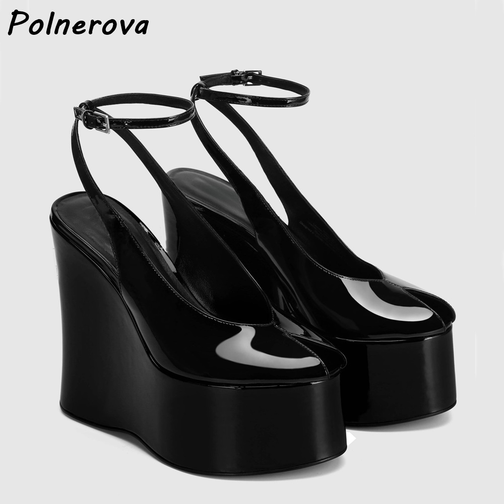 Sandal Platform Wedge Kulit Pa - Cork Wedge Sandal ulasan dan harga